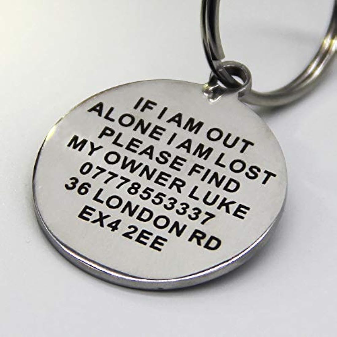 Personalized Dog Tag | Engraved Stainless Steel Pet ID Tag