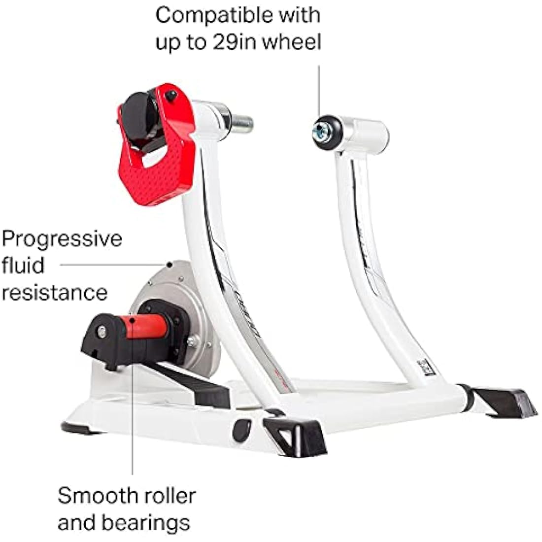 Elite Qubo Fluid Home Trainer – Indoor Cycling Bike Roller with Elastogel