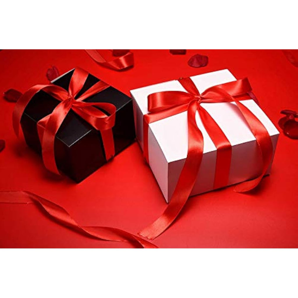 Switory White Kraft Paper Gift Boxes | 20x20x10cm Bridesmaid Proposal 25pk