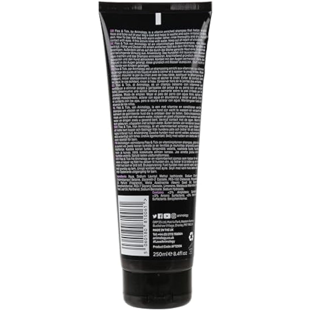 Animology Flea & Tick Dog Shampoo – Vegan Neem & Tea Tree Oil, 250ml
