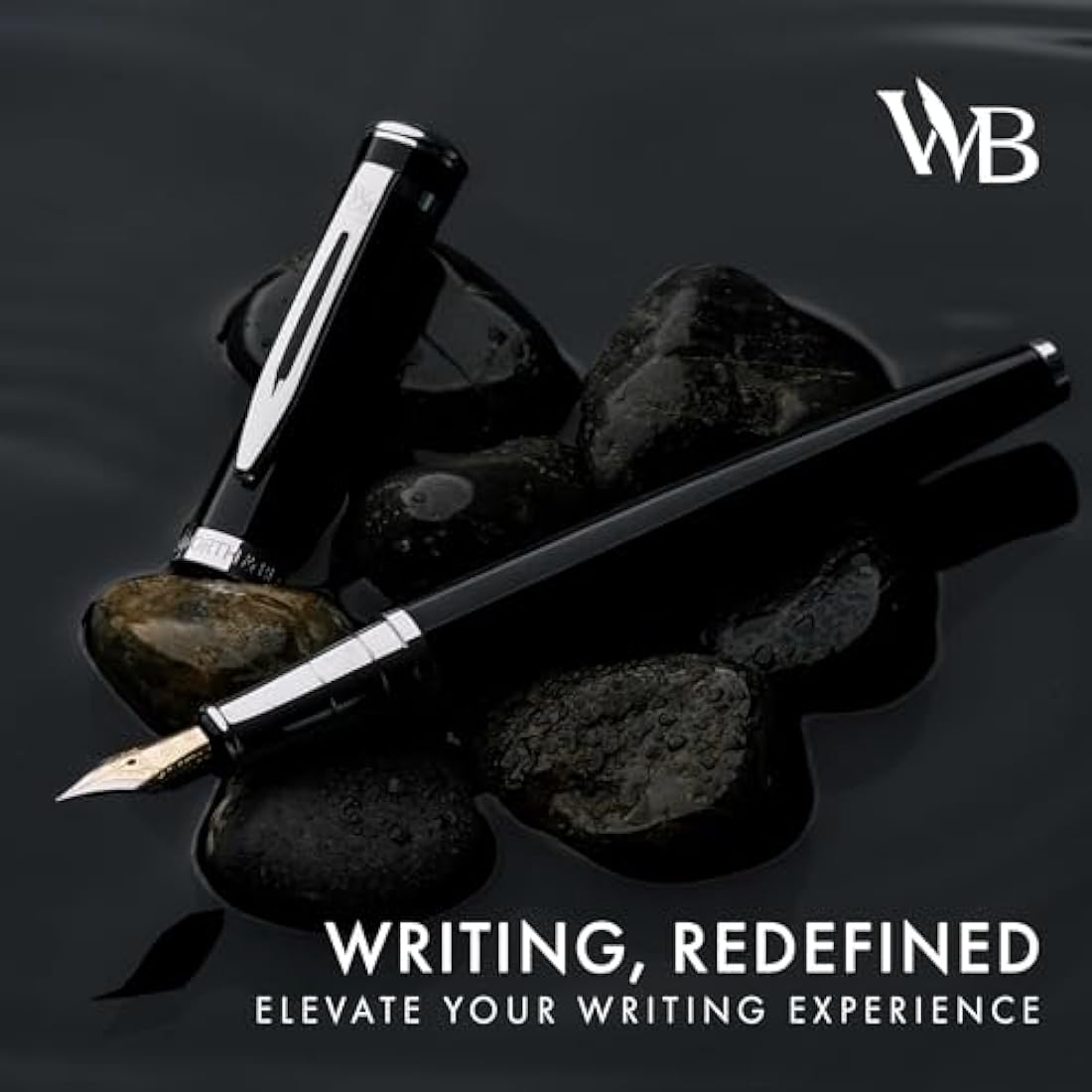 Wordsworth & Black Fountain Pen Set – Extra Fine Nib with 24 Ink Refills