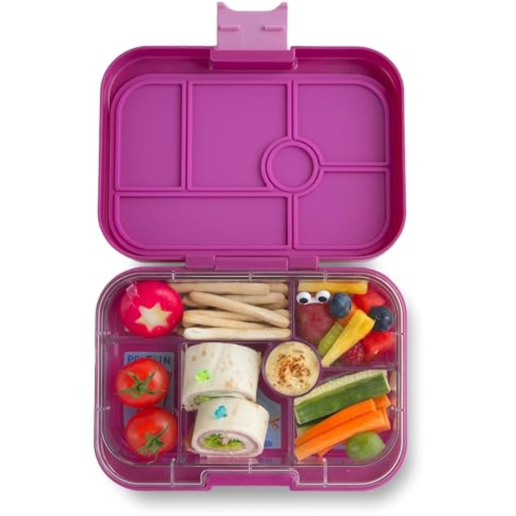 Yumbox Original Leakproof Kids Bento Lunch Box | 5-Compartment Purple