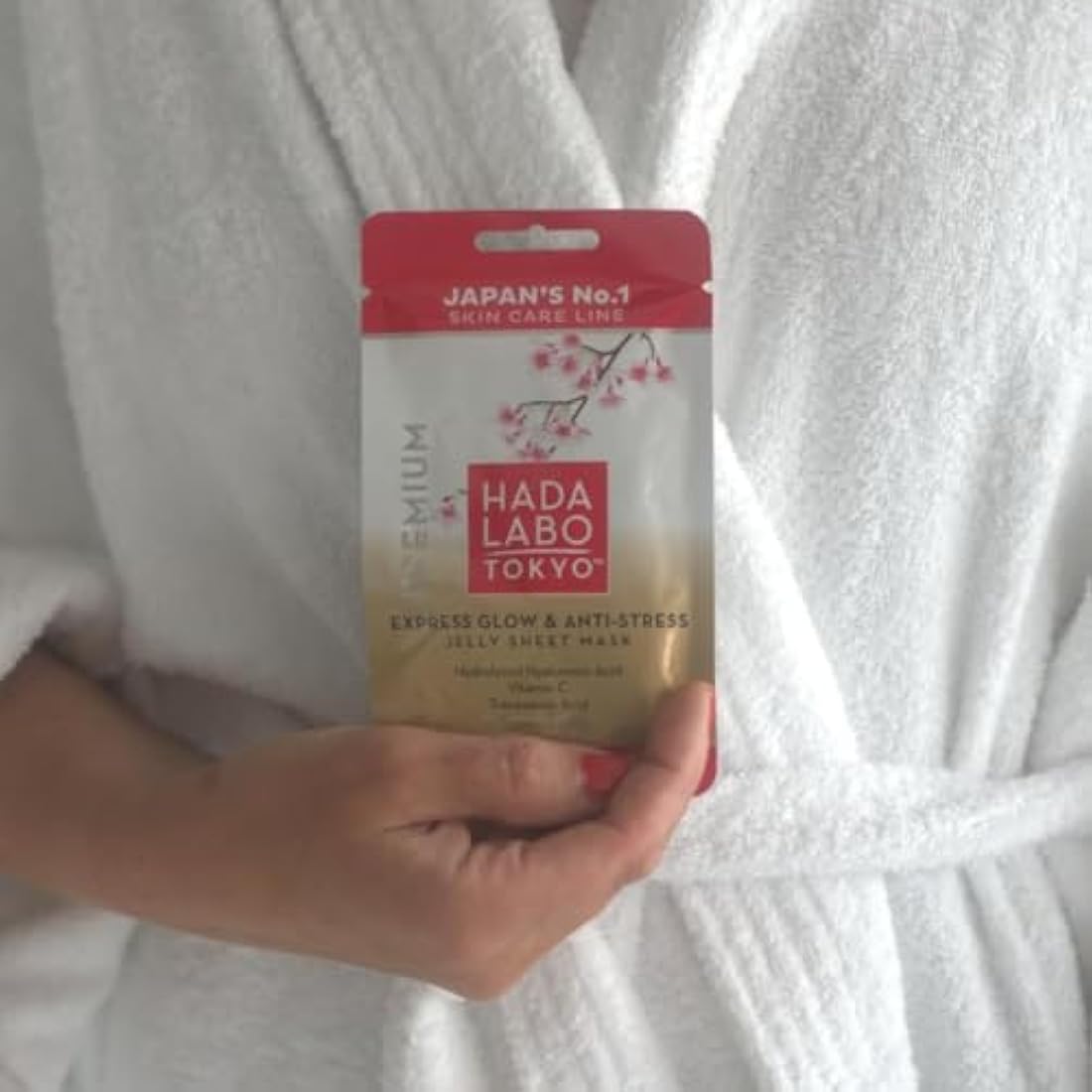 Hada Labo Tokyo Premium Hyaluronic Acid Facial Sheet Masks | 10 Pack