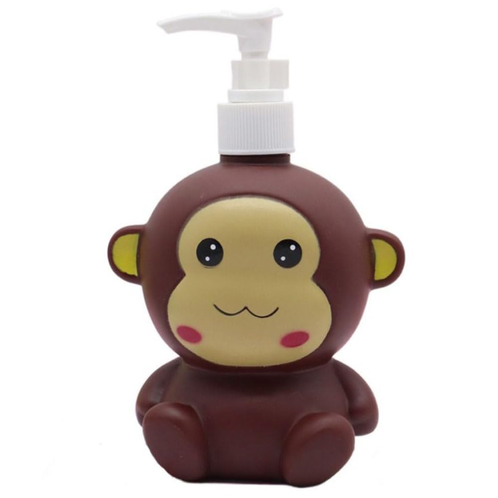 Jolof Store Monkey Soap Dispenser for Kids – 300ml Refillable Bottle