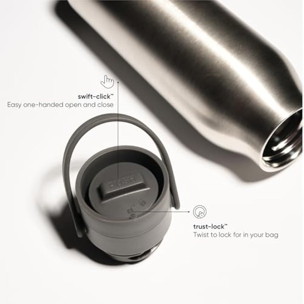 Circular & Co 1L Recycled Stainless Steel Insulated Water Bottle - Grey