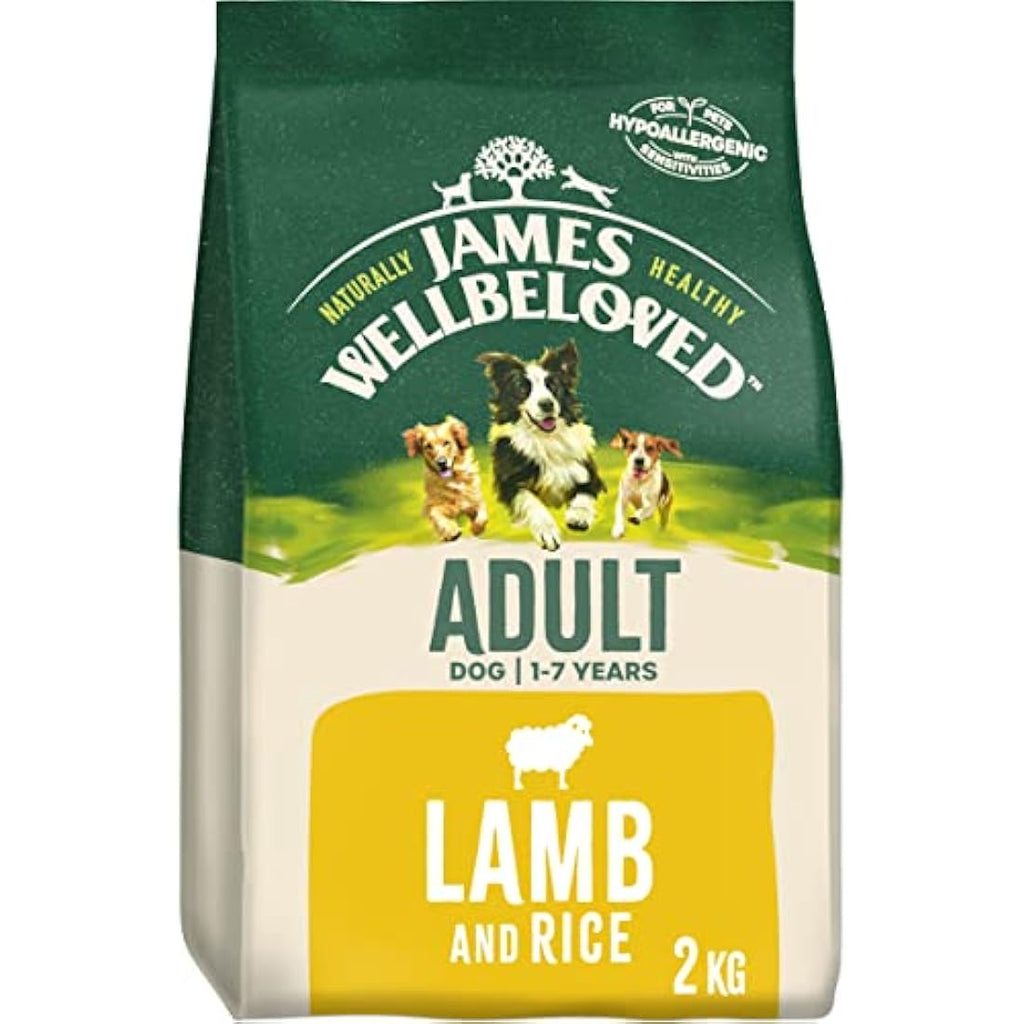 James Wellbeloved Adult Lamb & Rice Hypoallergenic Dry Dog Food - 2kg