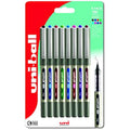 Uni-ball Eye UB-157 Rollerball Pens | Fine 0.7mm Tip | Assorted 8 Pack