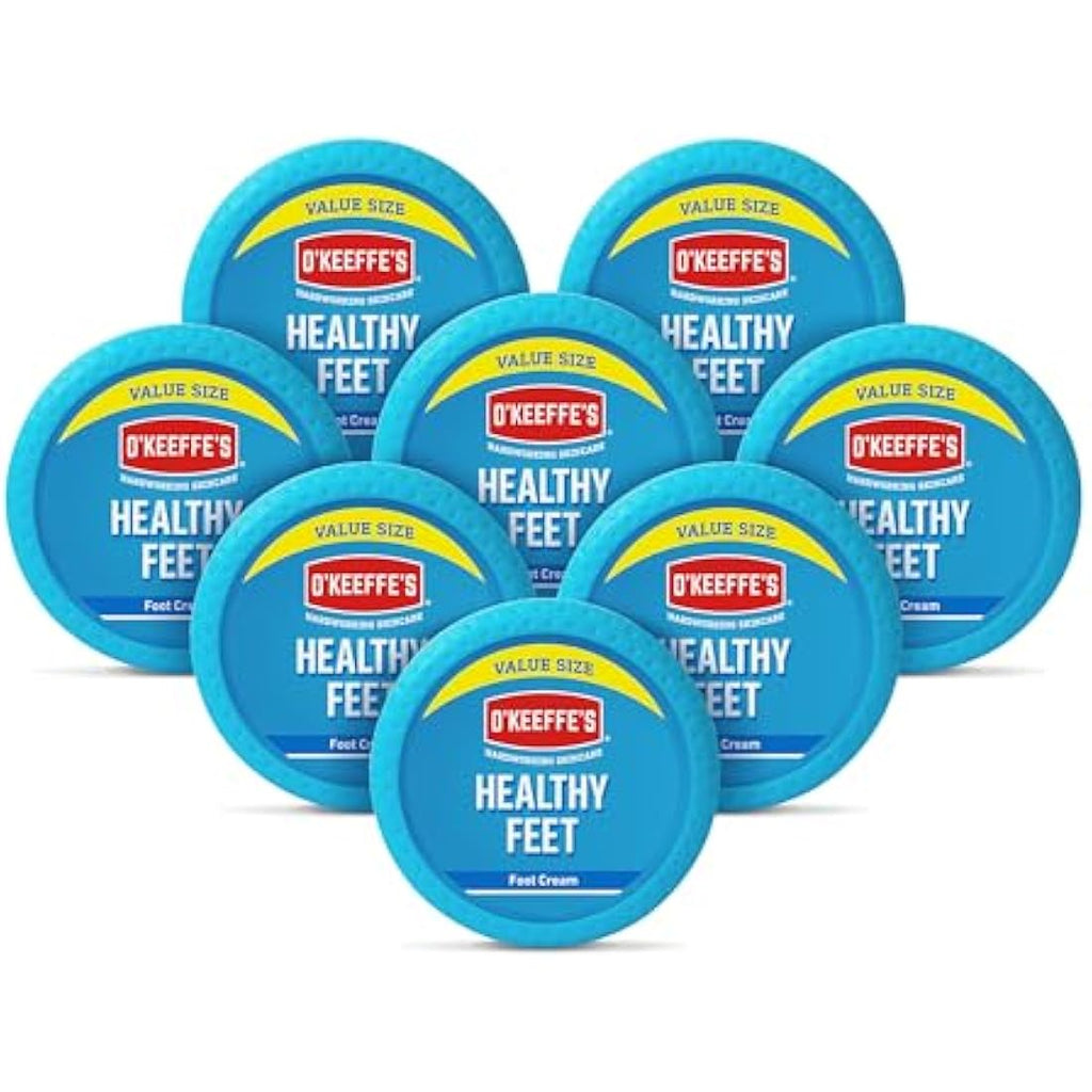 O’Keeffe’s Healthy Feet Foot Cream for Dry Cracked Skin - 180g (8 Pack)
