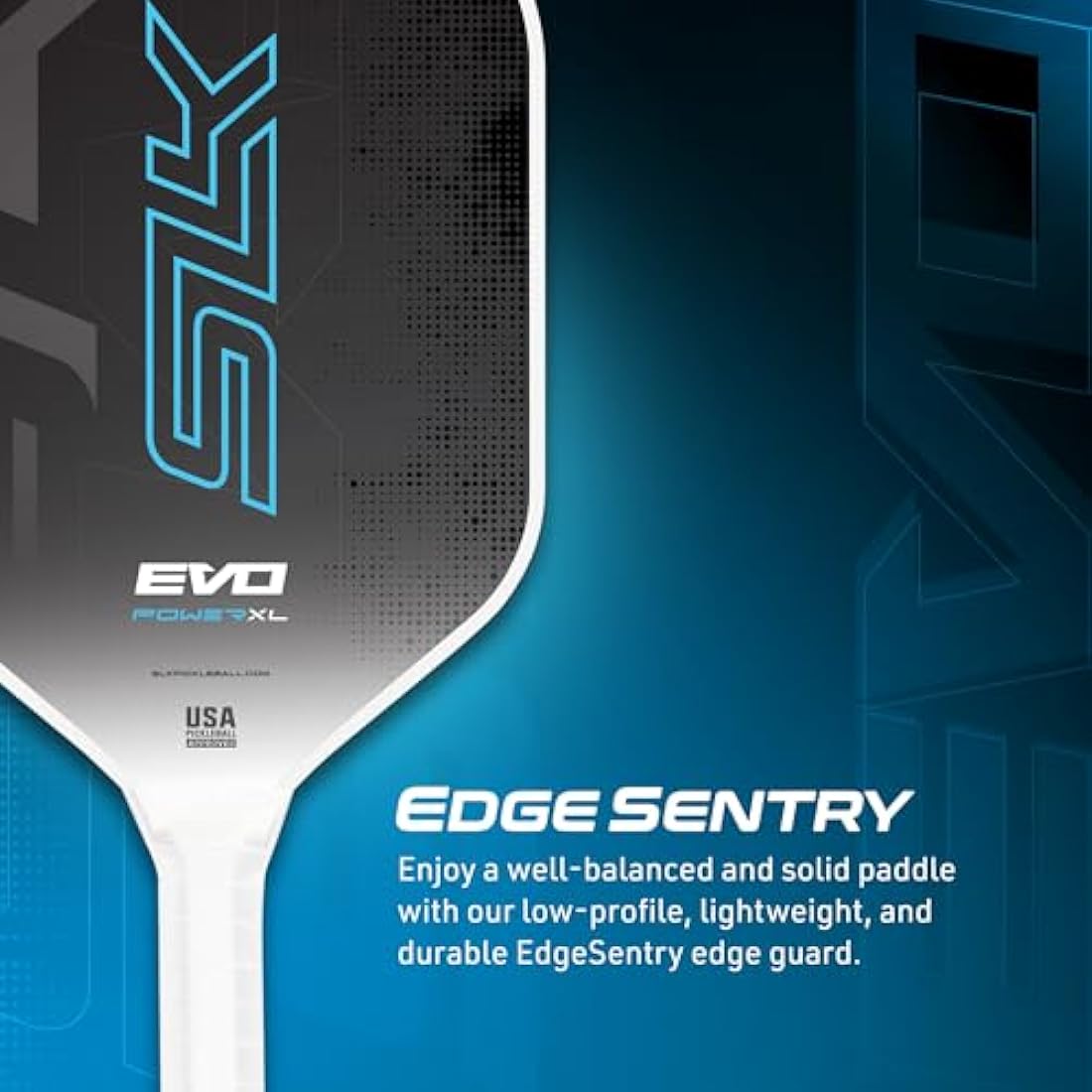SLK Evo Power Pickleball Paddle – Carbon Fiber & Fiberglass Hybrid