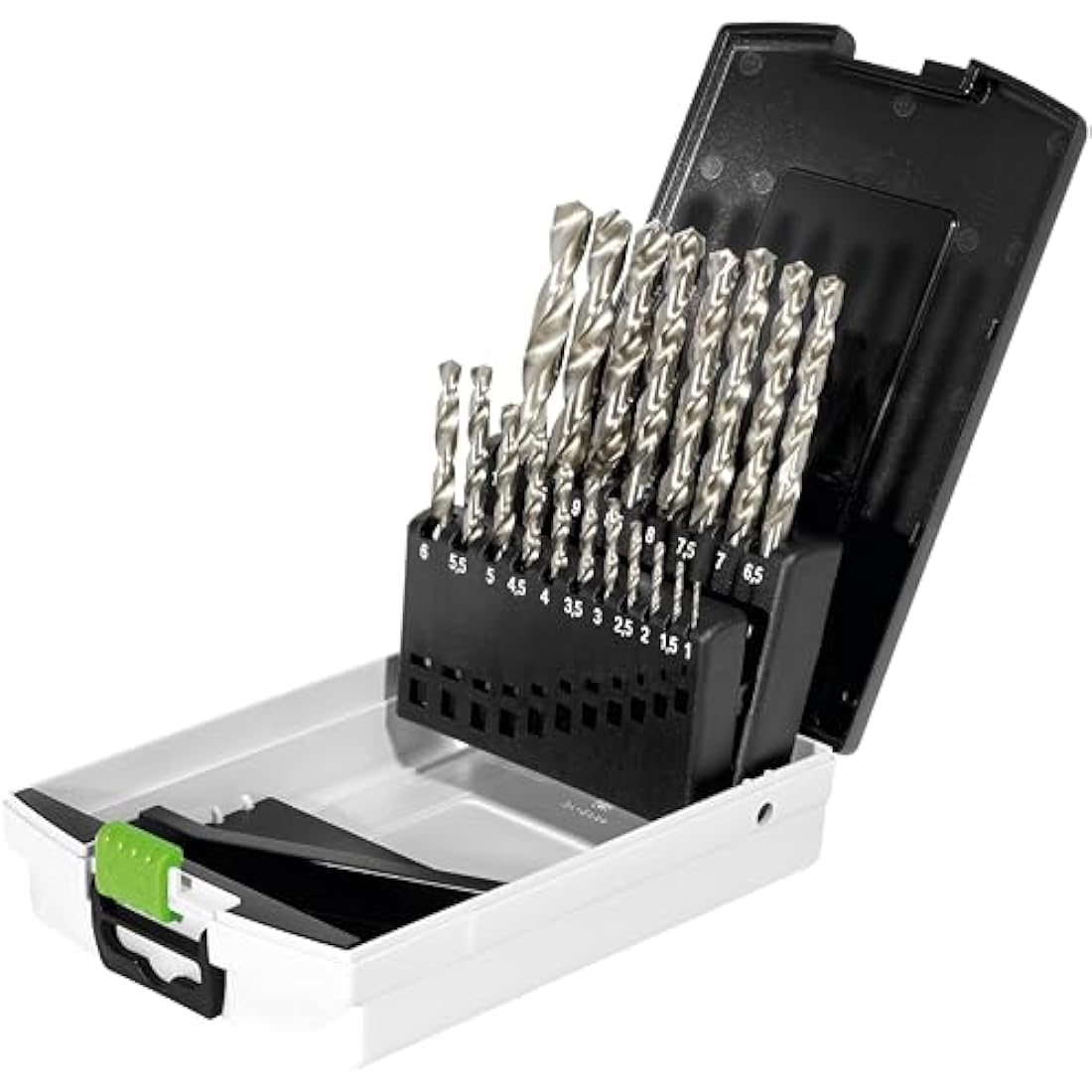 Festool Juego de Brocas HSS para Metal DIN 338 – Estuche de 19 Piezas