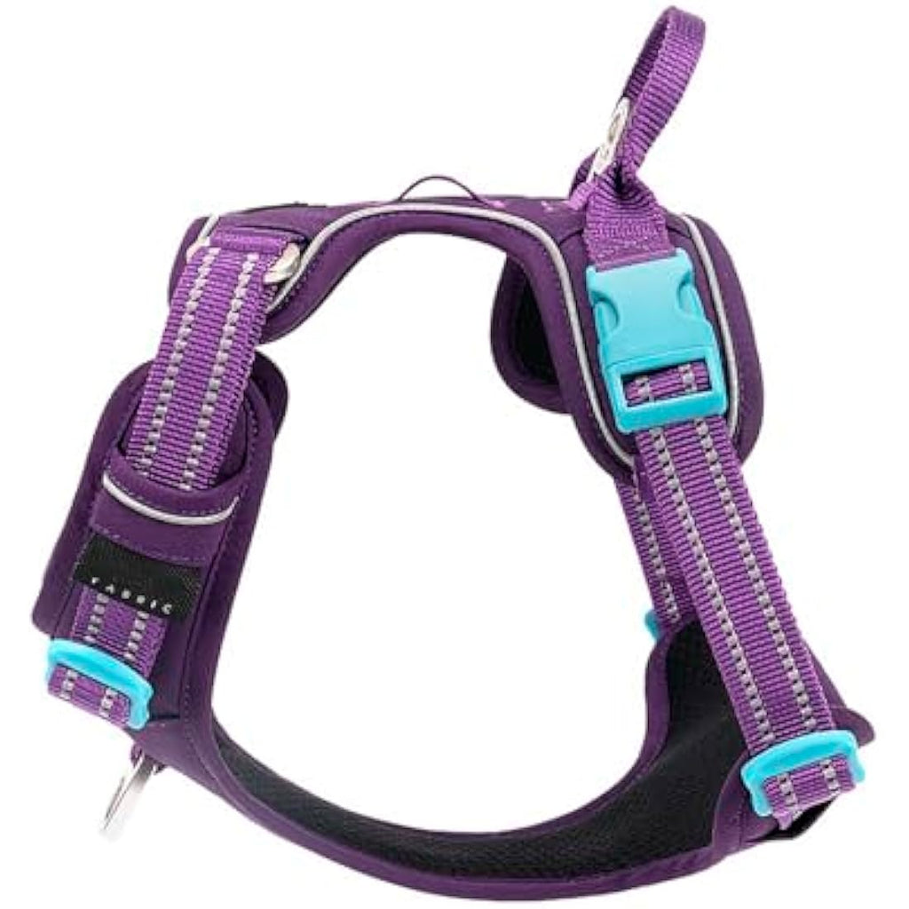 WINHYEPET No-Pull Dog Harness – Reflective Cordura Vest - Purple, M