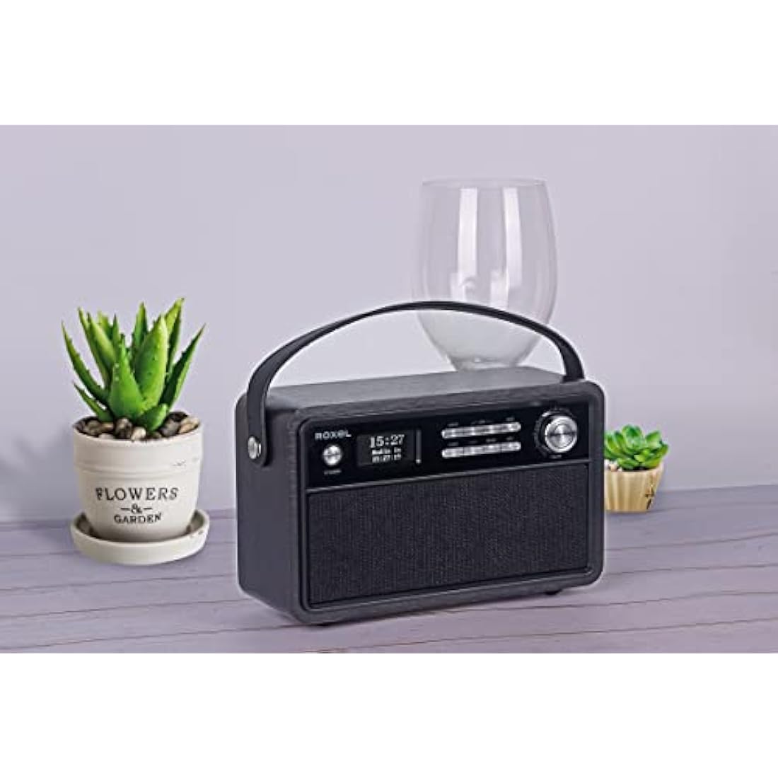 Roxel Retro D1 DAB+/FM Radio – Portable Wireless Speaker & Alarm Clock
