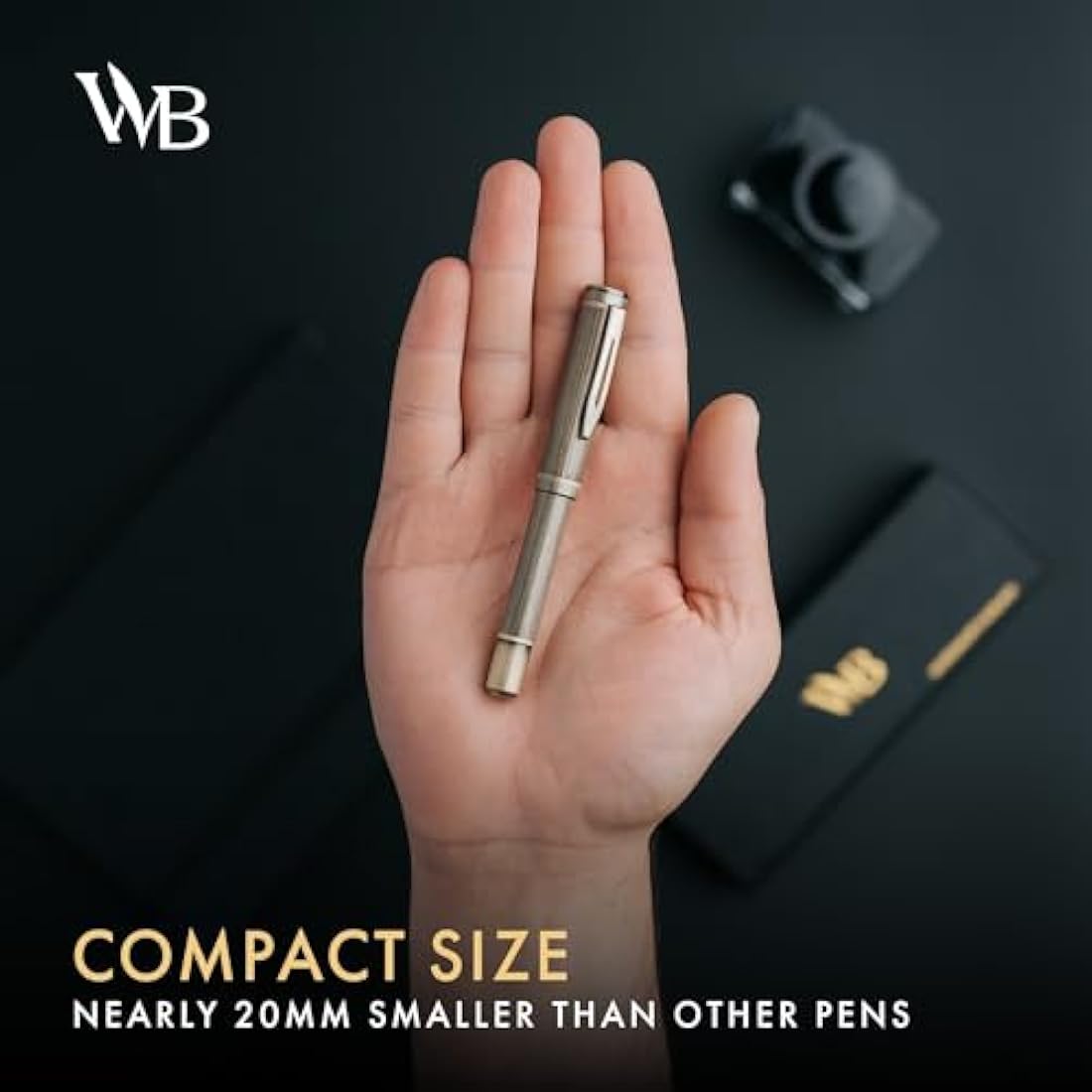 Wordsworth and Black Luxury Mini EDC Fountain Pen | Bronze Pocket Pen
