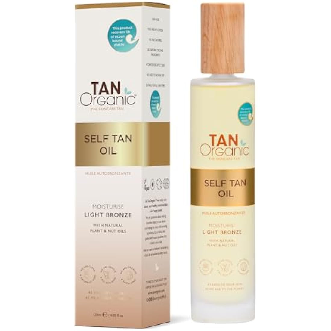 TanOrganic Self Tanning Oil – Natural Vegan Moisturizing Glow, 100ml