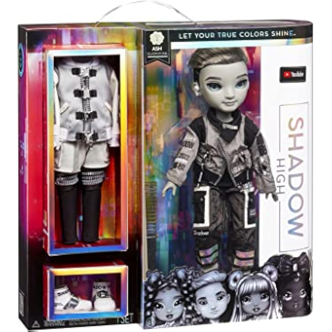 Rainbow High Shadow High Ash Silverstone Fashion Doll with 2 Outfits