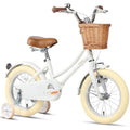 Glerc Little Molly 16 Inch Kids Retro Girls Bike with Wicker Basket