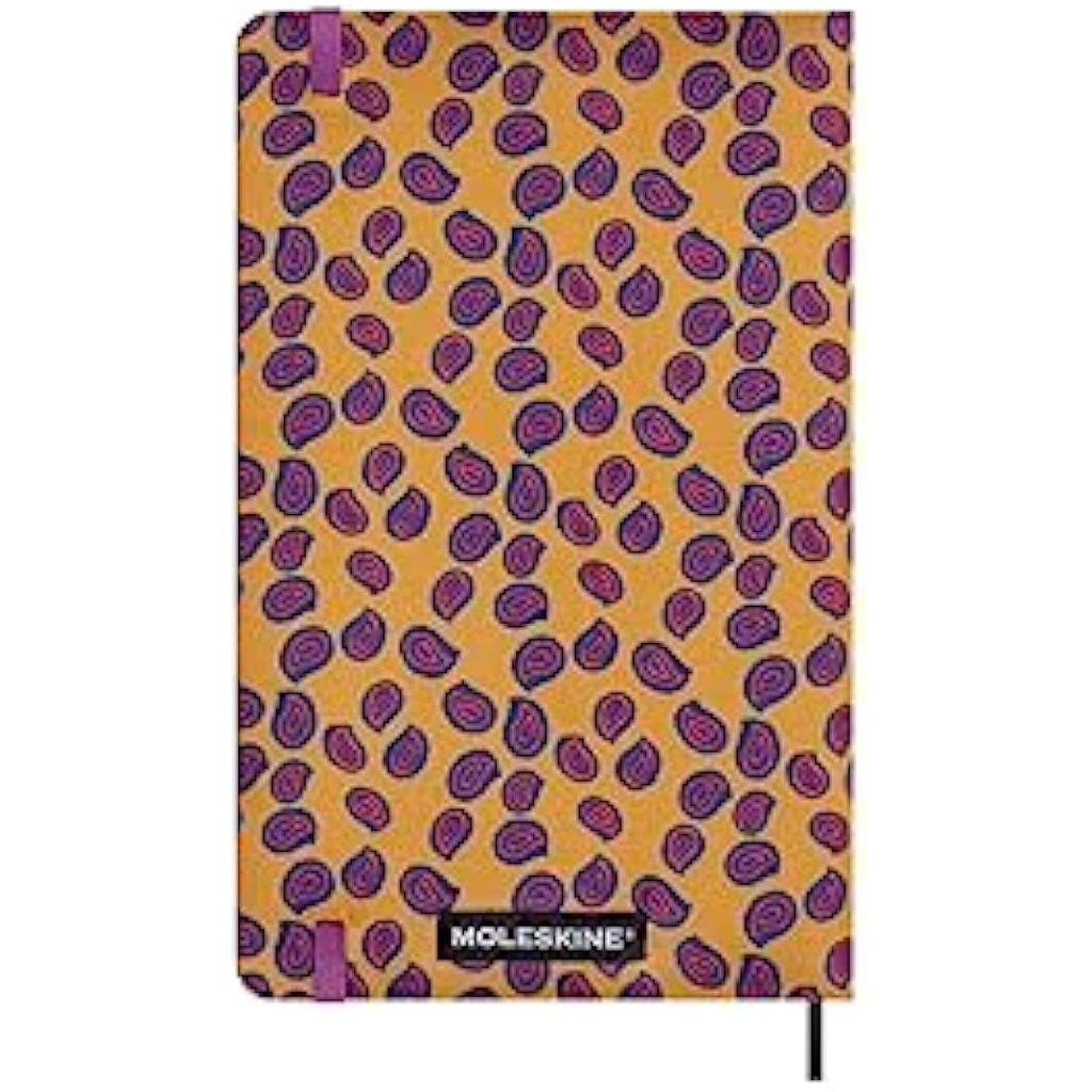 Moleskine Italian Silk Notebook | Ruled Hard Cover Journal, Yellow