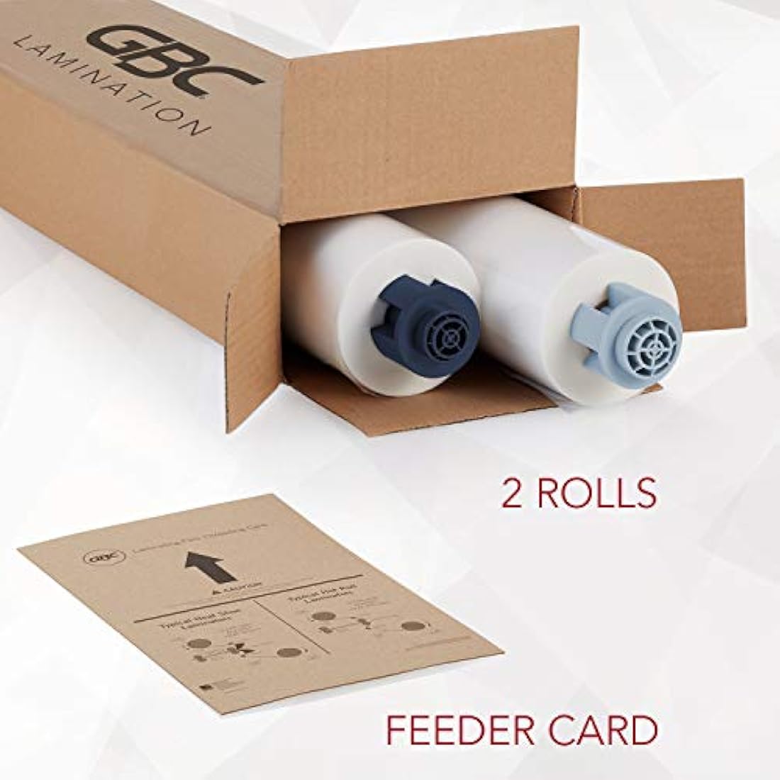 GBC Ultima 35 EZload Thermal Laminating Film, 5 Mil Glossy, 12" x 100', 2 Pack