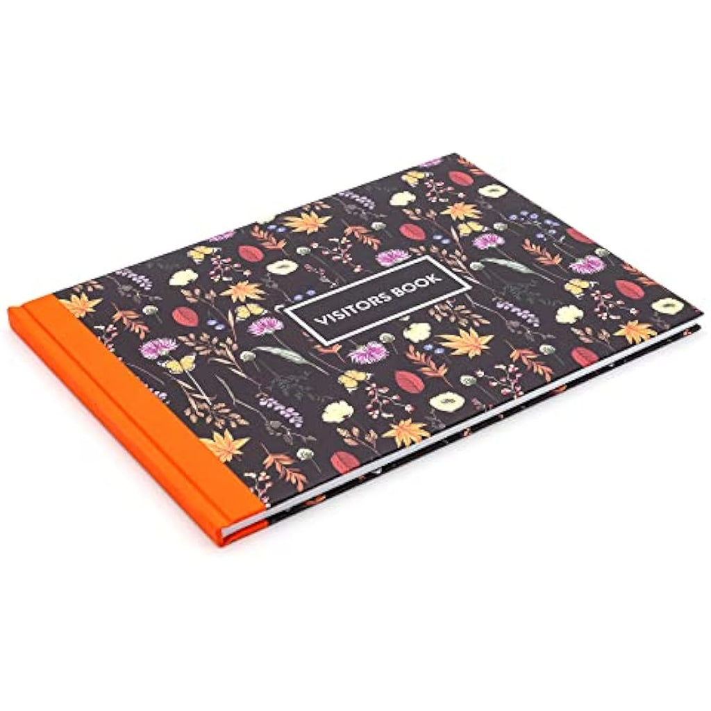 Pukka Pad Bloom A4 Visitors Book – 768 Entry Spaces – 120GSM Floral Hardcover