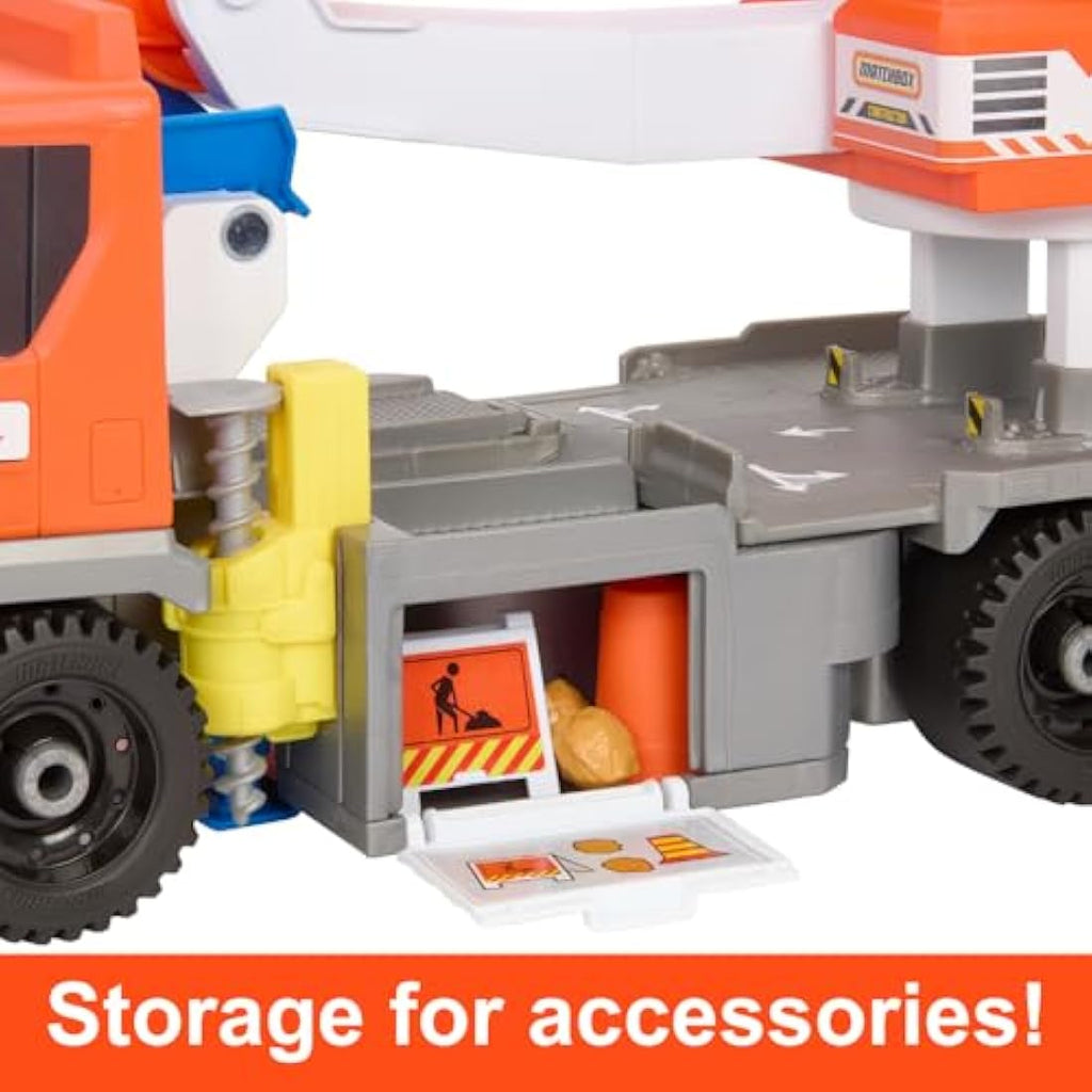 Matchbox Transforming Excavator Toy Truck Playset with 1:64 Vehicle