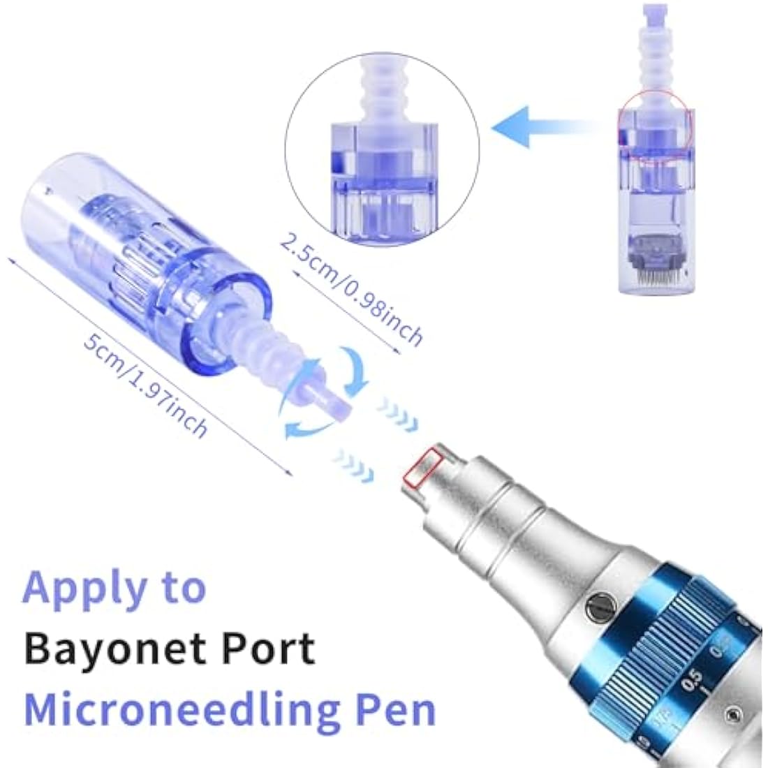 Dr. Pen A6 Replacement Needle Cartridges | 36-Pin Microneedles, 20-Pack