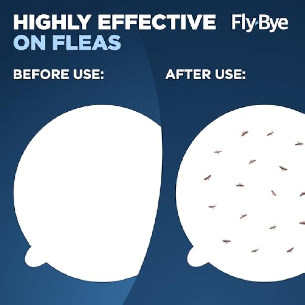 Fly-Bye Flea Trap Sticky Discs – 24 Pack Non-Toxic Refill Pads