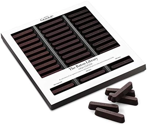 Hotel Chocolat Dark Chocolate Baton Library – 45 High-Cacao Batons, 365g