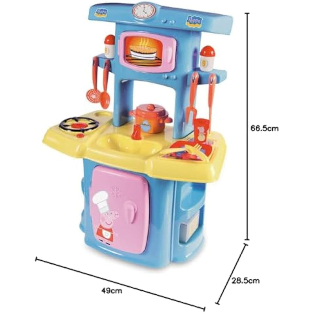 Smoby Peppa Pig Mi Cocina de Juguete con 13 Accesorios para Niños