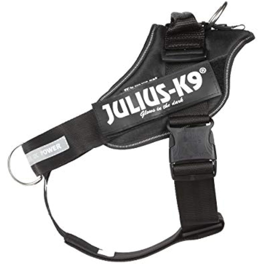Julius-K9 IDC Powerharness | Reflective Dog Harness with Handle - Black