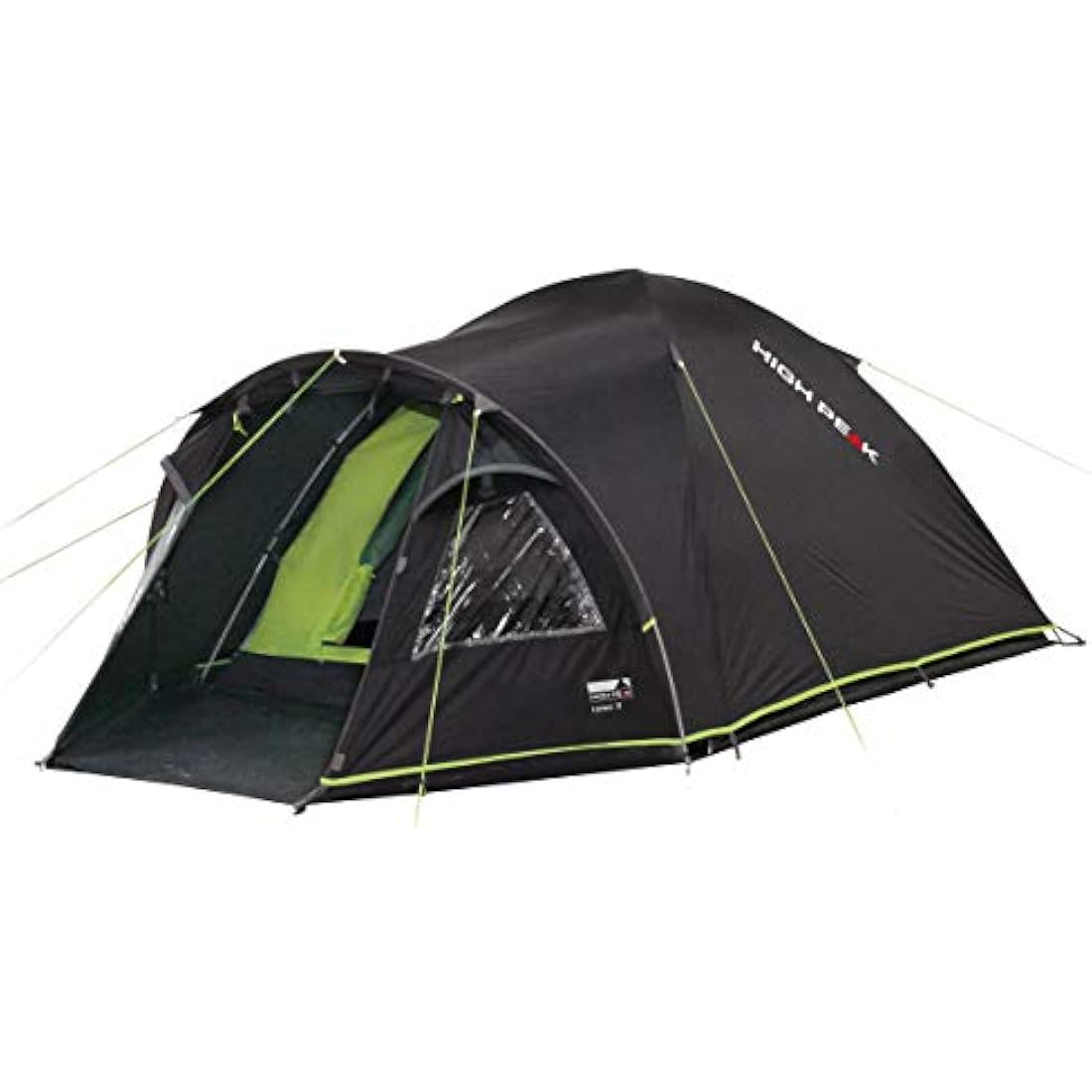 High Peak Talos 4-Person Dome Tent | Weatherproof Polyester - Dark Grey