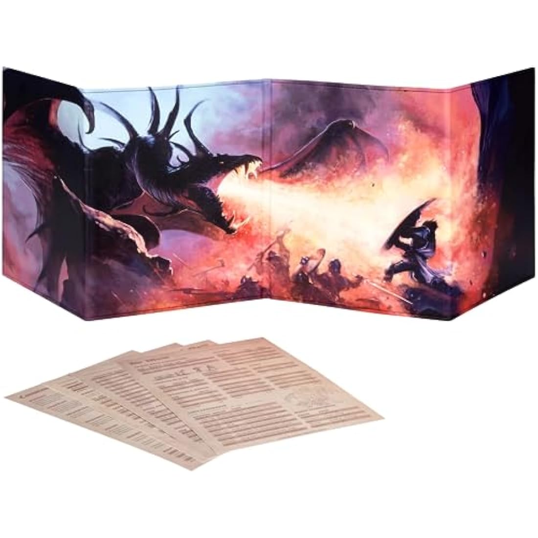 Jolof Store D&D DM Screen – Customizable 4-Pocket Dungeon Master Screen