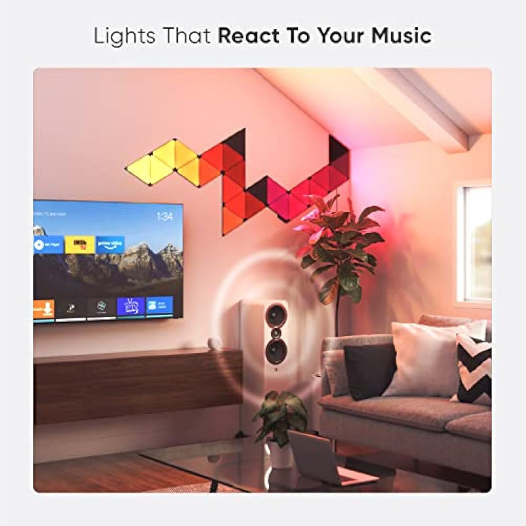 Nanoleaf Shapes Ultra Black Triangles – 9 Smart LED Light Panels Kit