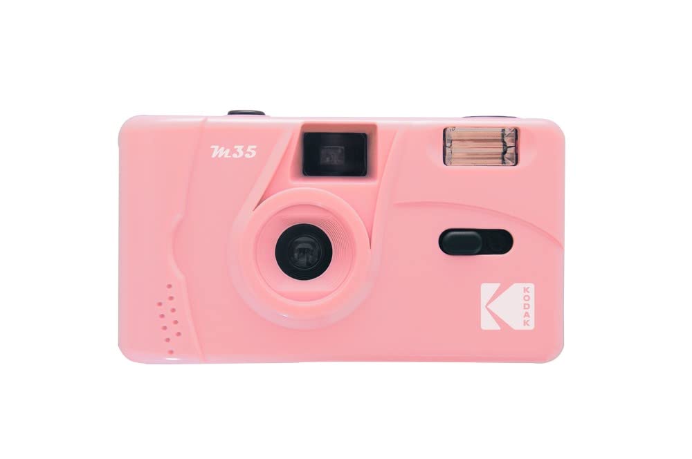 Kodak M35 35mm Reusable Film Camera with Built-in Flash – Retro Pink
