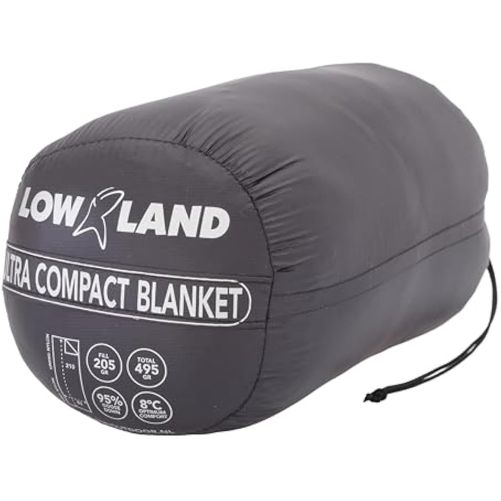 Lowland Outdoor Ultra Compact Goose Down Rectangular Sleeping Bag