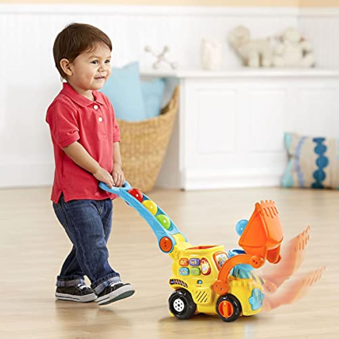 VTech Pop-a-Balls Push & Pop Bulldozer – Interactive Toddler Toy