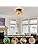 FORCOSO Boho Rattan Ceiling Light | 3-Light Handwoven Vintage Chandelier