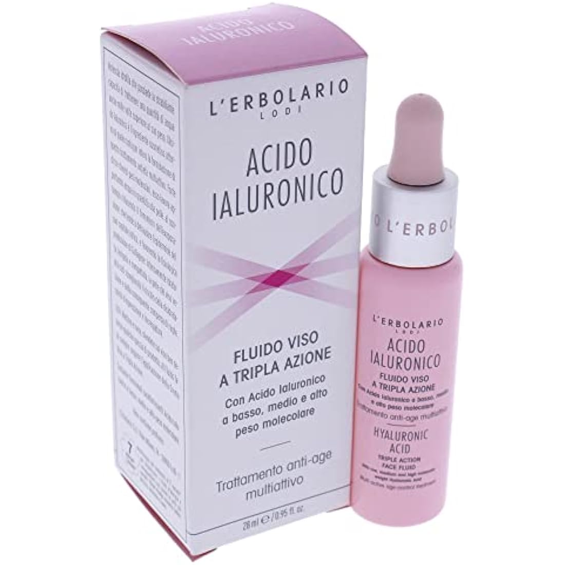 L'Erbolario Hyaluronic Acid Triple Action Face Fluid - Italian Skincare