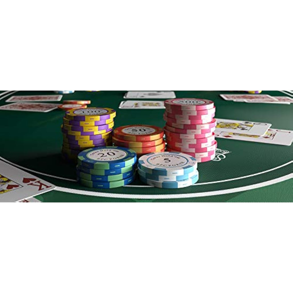 Bullets Playing Cards Carmela Poker Set - 500 Clay Chips & Ceramic Button