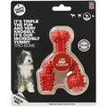 TastyBone TrioBone Beef Nylon Dog Chew Toy for Aggressive Chewers