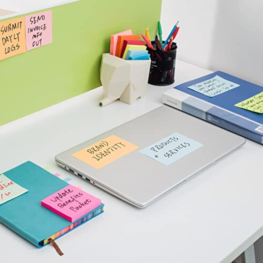 ZCZN Sticky Notes – 48 Pads, 76x76mm, 6 Bright Colors, 100 Sheets/Pad