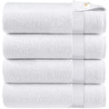 Egyptian Cotton Bath Towels | 4-Pack Soft Absorbent White