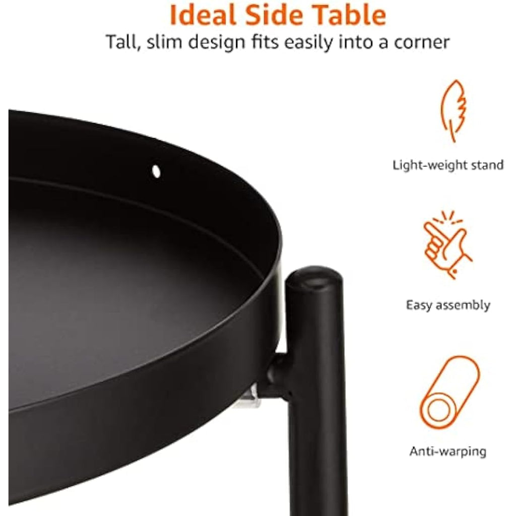 Jolof Store Round Plant Stand – 2-Tier Coated Steel Indoor Outdoor Rack