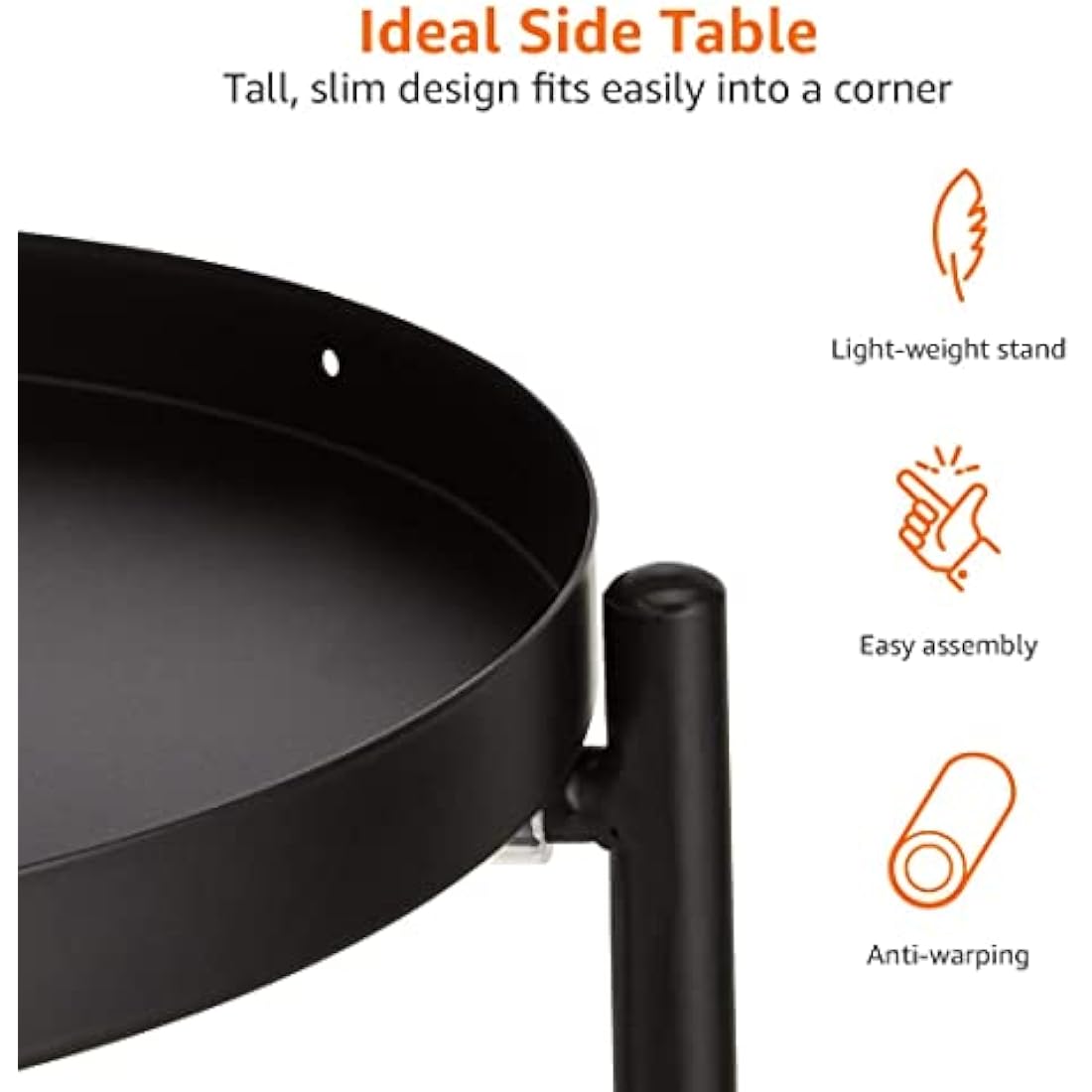 Jolof Store Round Plant Stand – 2-Tier Coated Steel Indoor Outdoor Rack