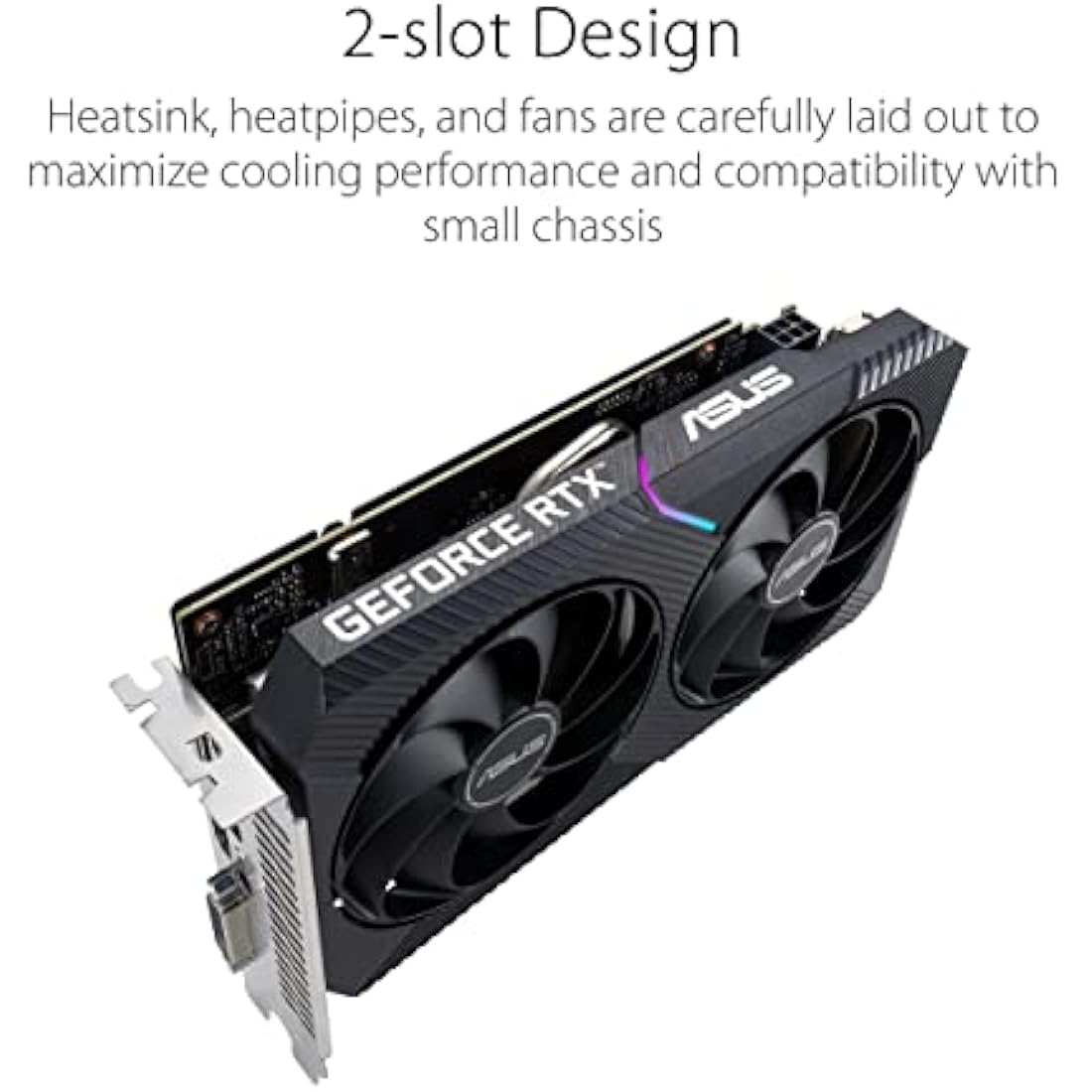 ASUS Dual NVIDIA GeForce RTX 3050 OC Edition 8GB GDDR6 Graphics Card