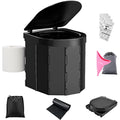WADEO Portable Camping Toilet - 400lbs Capacity Collapsible Travel WC