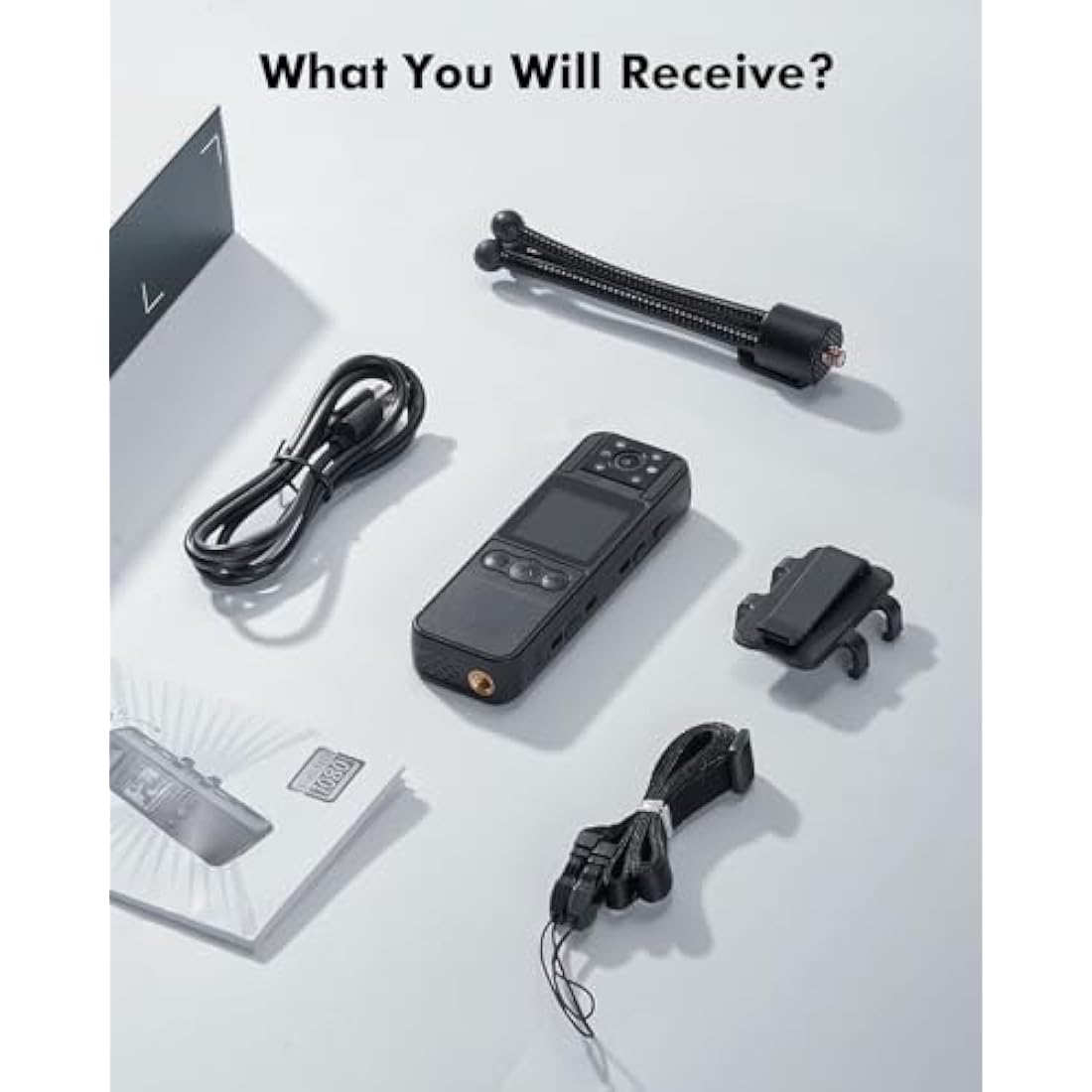 BOBLOV A26 Body Camera – 1080p Night Vision Wearable Cam with 64GB
