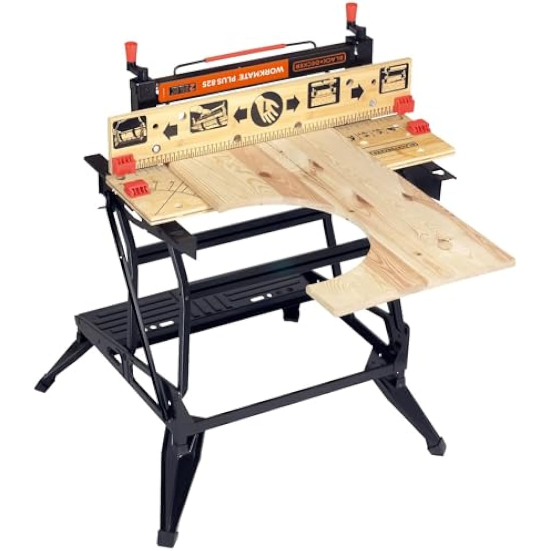 BLACK+DECKER Workmate 825 Dual-Height Folding Workbench & Vise – 250kg