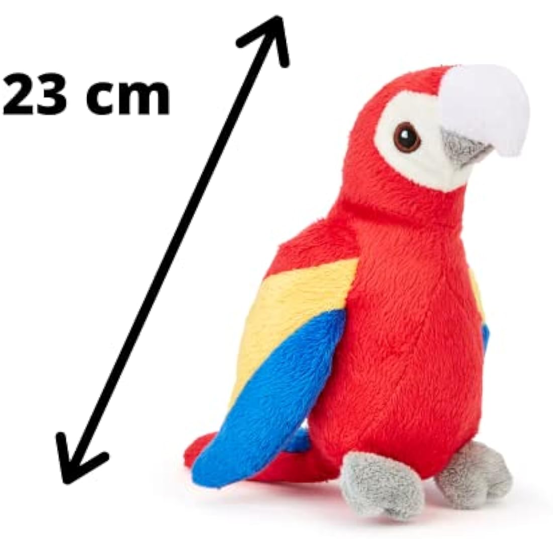 Zappi Co Recycled Parrot Plush Toy – 15cm Eco-Friendly Stuffed Animal