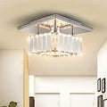 Jolof Store Square Crystal LED Ceiling Lamp – Modern Hallway Chandelier