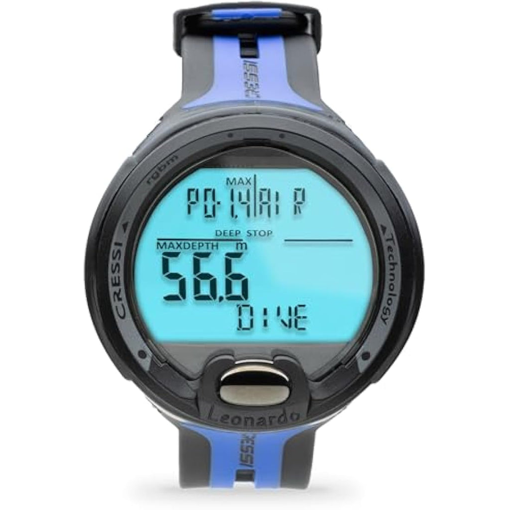 Cressi Leonardo Scuba Diving Computer - Air & Nitrox LCD Dive Monitor